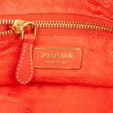 Prada Orange Nylon Puffer Shoulder Bag