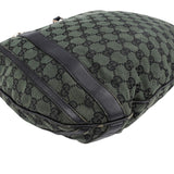 Gucci Green Monogram GG Canvas Hobo Handbag