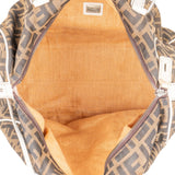 Fendi Monogram Zucca Canvas Boston Bag Handbag - vintageandkickz
