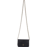 Chanel Embossed Leather Camellia Wallet On Chain Crossbody Bag