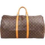 Louis Vuitton Monogram Canvas Keepall 55 Bandoulière Travel Bag