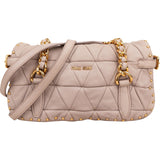 Miu Miu Quilted Nappa Leather Studded Turnlock Shoulder Bag