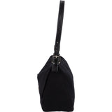 Fendi Black Cotton Mamma Baguette Buckle Shoulder Bag