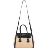 Prada Saffiano Bicolor Leather City Tote Handbag