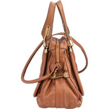 Chloé Pebbled Leather Paraty Shoulder Handbag