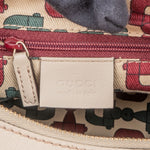 Gucci Leather Monogram Abbey Handbag - vintageandkickz
