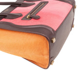 Céline Tricolor Calf Hair Luggage Tote Handbag