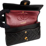 Chanel Quilted Lambskin 24K Gold Medium Double Flap Shoulder Bag