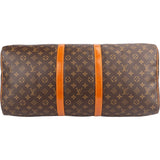 Louis Vuitton Monogram Canvas Keepall 55 Travel Bag