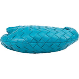 Bottega Veneta Blue Intrecciato Leather Mini Jodie Handbag