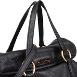 Miu Miu Vitello Daino Leather Bauletto Satchel Handbag