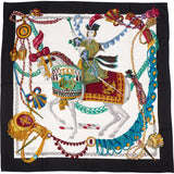 Hermès Le Timbalier Silk 90 Scarf Tuch