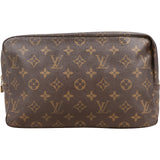Louis Vuitton Monogram Canvas Trousse Toilette 28 Clutch - vintageandkickz