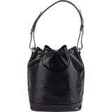 Louis Vuitton Noir Epi Leather Sac Noé Grande Shoulder Bag