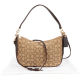 Coach Monogram Signature Canvas Ellen Shoulder Bag