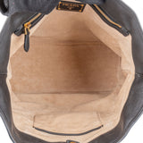 Prada Black Soft Calfskin Buckle Tote Handbag