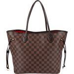 Louis Vuitton Monogram Damier Ebene Neverfull MM Shoulder Bag - vintageandkickz
