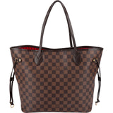 Louis Vuitton Monogram Damier Ebene Neverfull MM Shoulder Bag - vintageandkickz