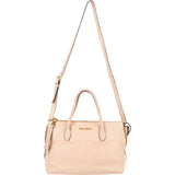 Miu Miu Madras Leather Side Zip Tote Handbag