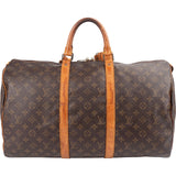 Louis Vuitton Monogram Canvas Keepall 50 Travel Bag