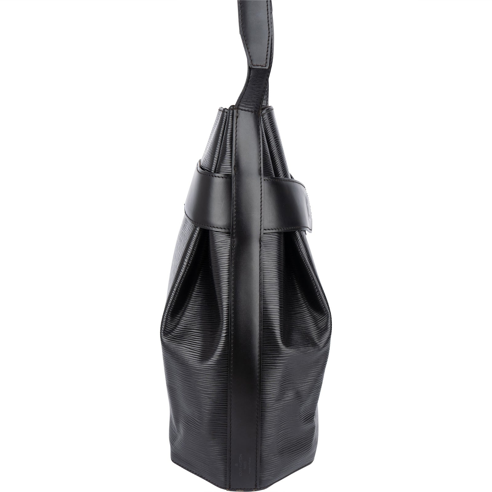 Louis Vuitton Noir Epi Leather Sac d'Epaule Shoulder Bag - vintageandkickz