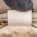 Gucci Monogram GG Canvas Sherry Line White Tote Shoulder Bag - vintageandkickz
