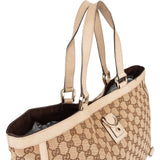 Gucci Monogram GG Canvas Abbey Handbag - vintageandkickz