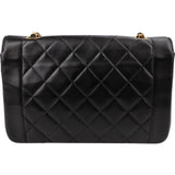 Chanel Quilted Lambskin 24K Gold Medium Diana Single Flap Crossbody Bag
