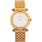 Christian Dior Gold Tone Octagon 64151 Woman Watch