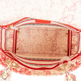 Christian Dior Embroidered Canvas D-Lite D-Royaume d`Amour Handbag