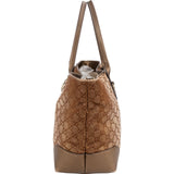 Gucci GG Shimmer Monogram Heart Charm Tote Handbag