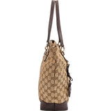 Gucci Monogram GG Canvas Interlocking G Tote Shoulder Bag