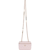 Chanel Quilted Caviar Leather Vanity Case Crossbody Bag