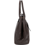 Christian Dior Quilted Cannage Leather D Buckle Shopping Tote Handbag