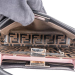 Fendi Black Leather Peekaboo Handbag - vintageandkickz