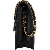 Chanel Quilted Lambskin CC Single Flap Shoulder Bag