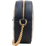 Gucci Monogram GG Supreme Small Oval Crossbody Bag