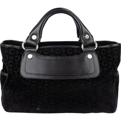 Celine C Macadam Suede Boogie Handbag