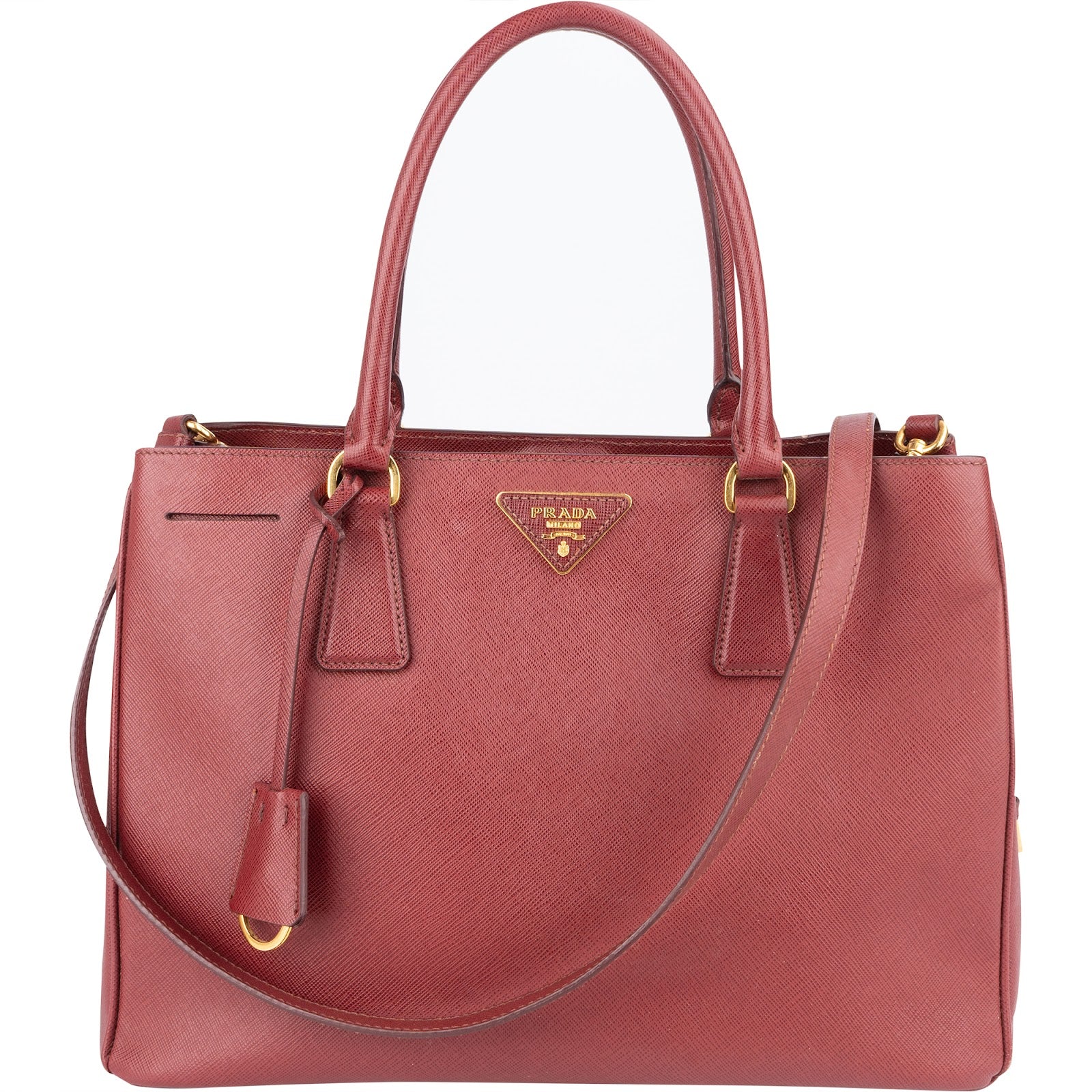 Prada Saffiano Leather Lux Galleria Handbag - vintageandkickz