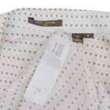 Louis Vuitton Multicolor White LV-Monogram Blouse Longsleeve Shirt (M)
