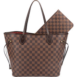 Louis Vuitton Monogram Damier Ebene Canvas Neverfull MM Shoulder Bag