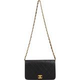 Chanel Quilted Lambskin 24K Gold Single Flap Shoulder Bag