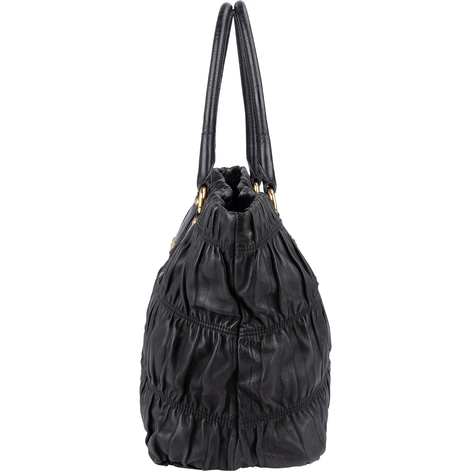 [🔄️B11 / F14] Prada Nappa Leather Gauffre Tote Handbag - vintageandkickz