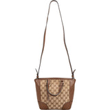 Gucci Monogram GG Canvas Bree Mini Tote Crossbody Handbag