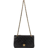 Chanel Quilted Lambskin 24K Gold Medium Double Flap Shoulder Bag