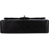 Chanel Quilted Lambskin Palladium Medium Double Flap Shoulder Bag