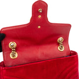 Gucci Velvet Matelassé GG Marmont Crossbody Bag