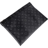 Louis Vuitton Canvas Monogram Eclipse Pochette Voyage MM Clutch