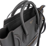 Céline Grey Leather Luggage Handbag