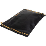 Miu Miu Black Leather Studded Clutch Bag